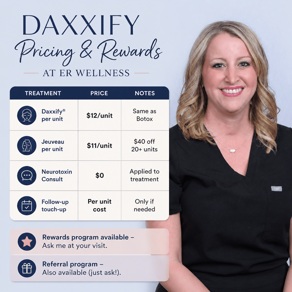 Daxxify Pricing at ER Wellness